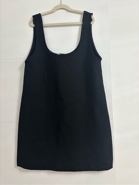Zara Black Sleeveless Mini Shift Dress